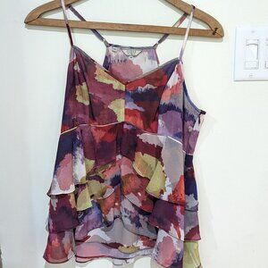 Guess - Colourful ruffle top sz M